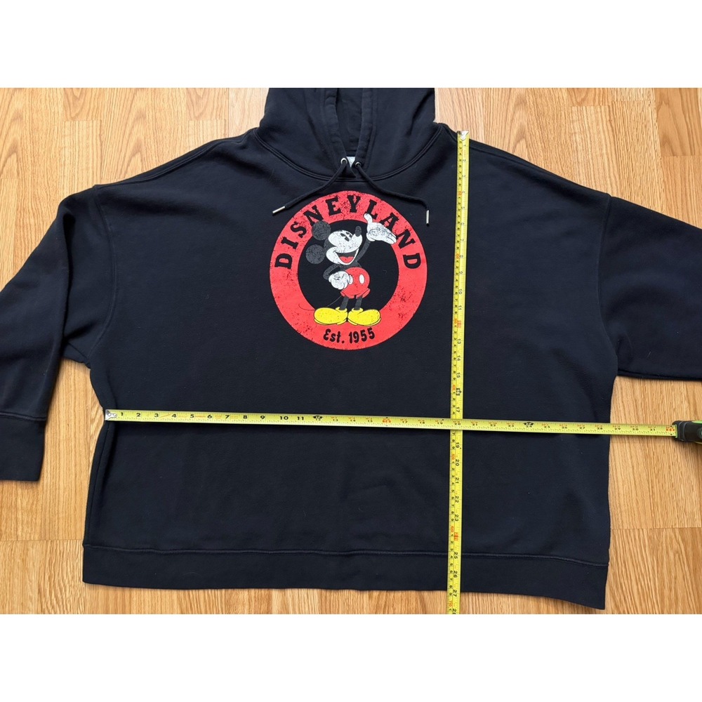 Disneyland Mickey Mouse Men's Hoodie Black Long Sleeve Size 3XL